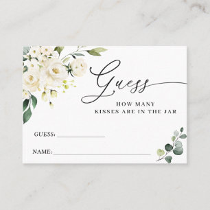 White Roses Eucalyptus schätzt die Anzahl der Spie Visitenkarte