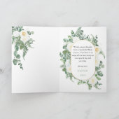 White Roses | Eukalyptus Happy Mother Day Karte (Innenseite)