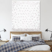 White Roses F Leinwanddruck (Insitu (Schlafzimmer))
