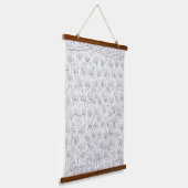 White Roses F Wandteppich Mit Holzrahmen (Gewinkelt)