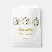 White Roses Fall Pumpkins Geschenktütchen (Vorderseite)