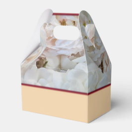 White Roses Favor Box Geschenkschachtel