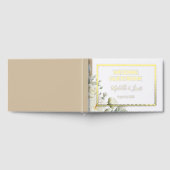 White Roses Floral Wedding Guest Book Gästebuch (Voll)
