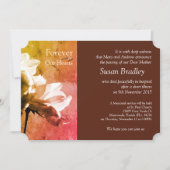 White Roses Forever in unserem Hearts Memorial Ser Einladung (Vorderseite)