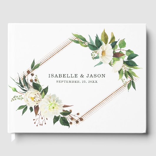 White Roses Frame Gästebuch (Vorderseite)