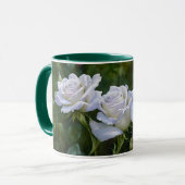 White Roses Garden Art Tasse Cup (Vorderseite Links)