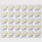 White Roses Geschenkpapier (Flach)