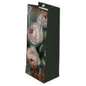 White Roses Geschenktüte Für Weinflaschen (Rückseite Schrägansicht)