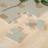 White Roses Gold Hearts Jigsaw Puzzle (Seite)
