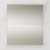 White Roses Gold Hearts Platzkarte (Innenseite Aufgefaltet)