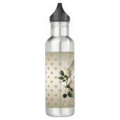 White Roses Gold Herz Wasserflasche Edelstahlflasche (Links)