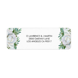 White Roses Greenerage Foliage Wedding