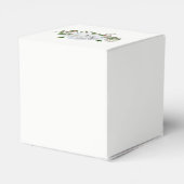 White Roses Greenerage Foliage Wedding Geschenkschachtel (Rückseite)