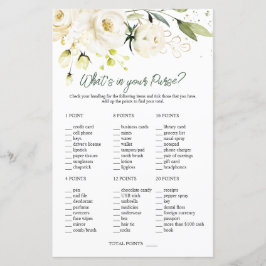 White Roses Greenery Bridal Was ist in Ihrer Geldb