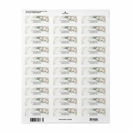 White Roses Greenery Kinderdusche (Vorne)