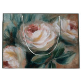 White Roses Große Geschenktüte (Vorderseite)