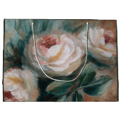 White Roses Große Geschenktüte (Rückseite)