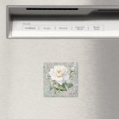 White Roses Magnet (In Situ (Geschirrspüler))