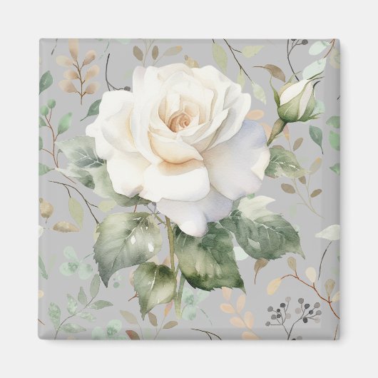 White Roses Magnet (Vorne)