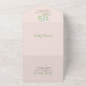 White Roses | Orchids Boho Floral Wedding All In One Einladung (Außenbereich)