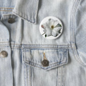 White Roses Party Dusche Hochzeitsblüten Schicksal Button (Beispiel)