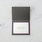 White Roses & Pink Dahlia Floral Bouquet Vielen Da Karte (Innenseite)