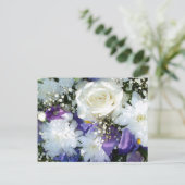 White Roses | Postkarte (Stehend Vorderseite)