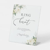 White Roses Ring Hour Sign Sockelschild (Vorderseite)