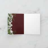 White Roses Roses Rosenuntergrund Einladung zur Ho (Innenseite)