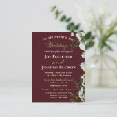 White Roses Roses Rosenuntergrund Einladung zur Ho (Stehend Vorderseite)