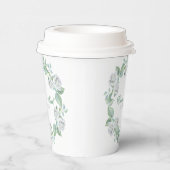 White Roses - Save the Date Paper Cup Pappbecher (Rechts)