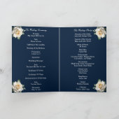 White Roses Snowflake Weihnachtskalender Programm (Innenseite)