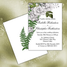 White Roses und Ferns Wedding