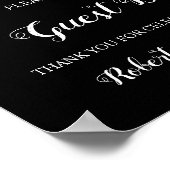 White Roses | Unterschreiben Sie unser Gästebuch (Ecke)