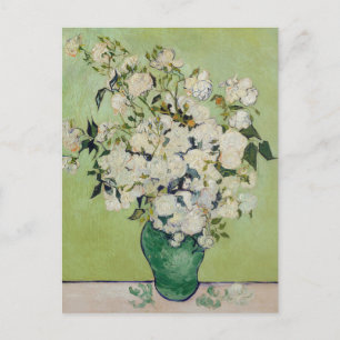 White Roses van Gogh Kunsthandwerk Postkarte