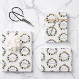 White Roses Vielen Dank für Ihre Feier mit uns Geschenkpapier Set