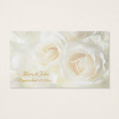 White Roses Vielen Dank für Ihre Hochzeit (Rückseite)