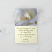 White Roses Wedding geklappt Dankeschön Karte (Innenseite)
