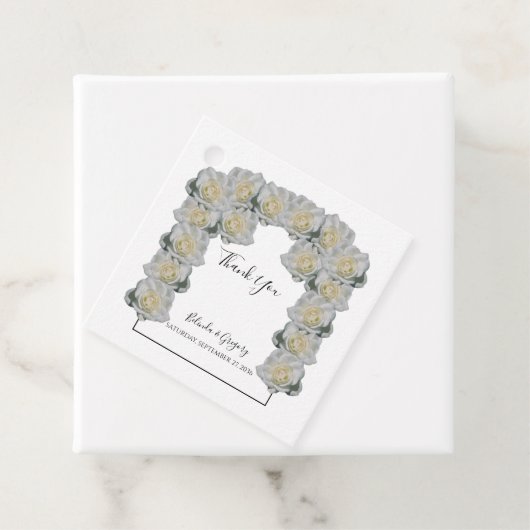 White Roses Wedding Geschenkartikel Liebesmarken Geschenkanhänger (Beispiel)