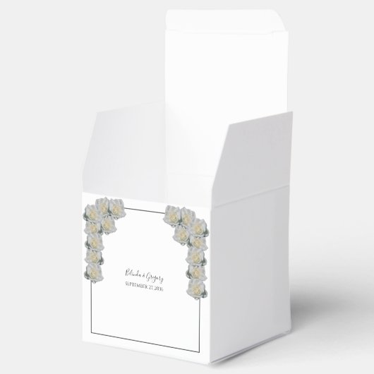 White Roses Wedding Geschenkschachtel (Geöffnet)