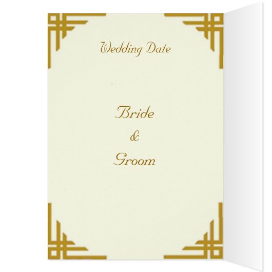 White Roses Wedding Menu (Innen (Links))