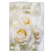 White Roses Wedding Menu (Vorne)