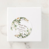 White Roses Wedwers Danke Geschenkanhänger (Beispiel)