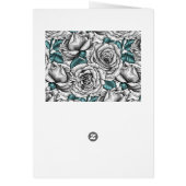 White roses with blue leaves (Hinten)