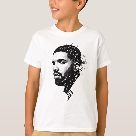 White Round Neck Drake Fan T - Shirt - Kanadischer (Vorderseite)
