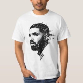 White Round Neck Drake Fan T - Shirt - Kanadischer