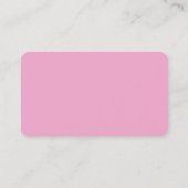 White Rounded Corner Lavendel Pink Business Card Visitenkarte (Rückseite)