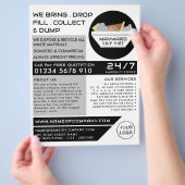 White Rubbish Skip, Skip/Dumpster Company Flyer (Hand)