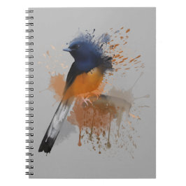 White Rumped Shama Bird Notizblock