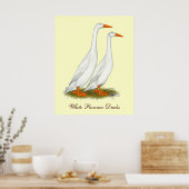 White Runner Ducks Poster (Küche)